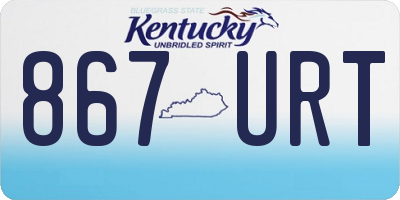 KY license plate 867URT