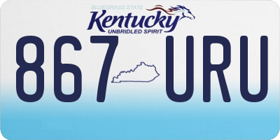 KY license plate 867URU
