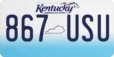 KY license plate 867USU