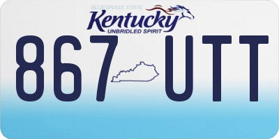 KY license plate 867UTT