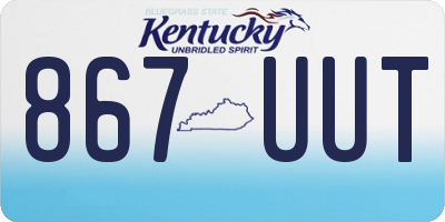 KY license plate 867UUT