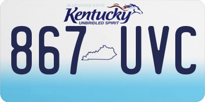 KY license plate 867UVC