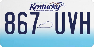 KY license plate 867UVH