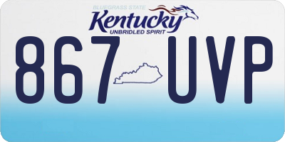 KY license plate 867UVP
