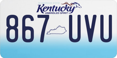 KY license plate 867UVU
