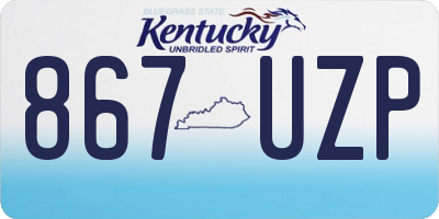 KY license plate 867UZP