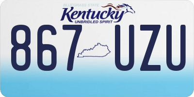 KY license plate 867UZU