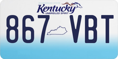 KY license plate 867VBT