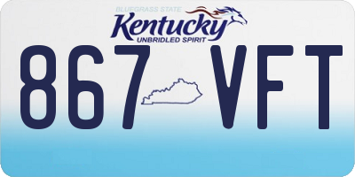 KY license plate 867VFT