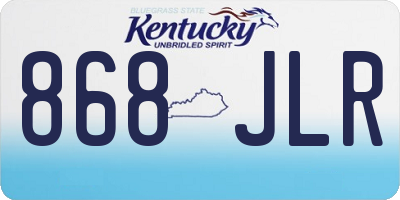 KY license plate 868JLR