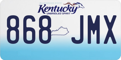 KY license plate 868JMX