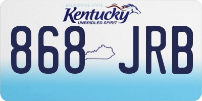 KY license plate 868JRB