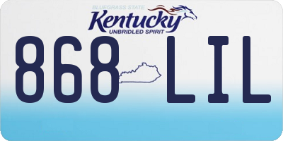 KY license plate 868LIL