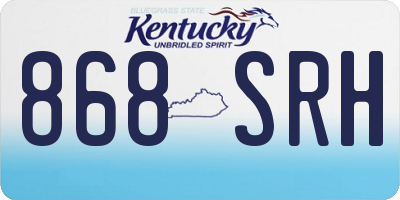 KY license plate 868SRH
