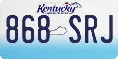 KY license plate 868SRJ