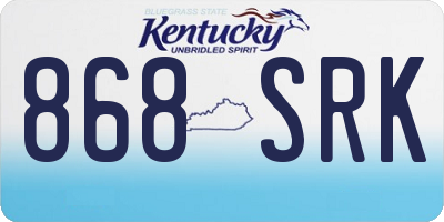 KY license plate 868SRK
