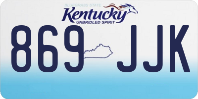 KY license plate 869JJK
