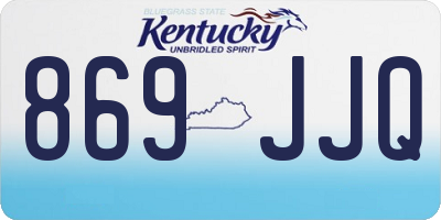 KY license plate 869JJQ