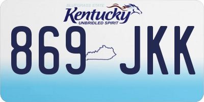 KY license plate 869JKK