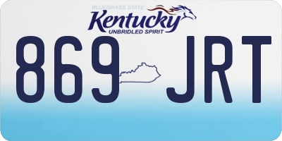 KY license plate 869JRT