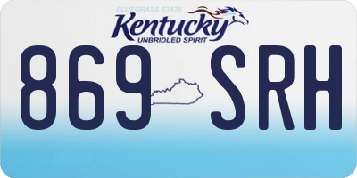 KY license plate 869SRH