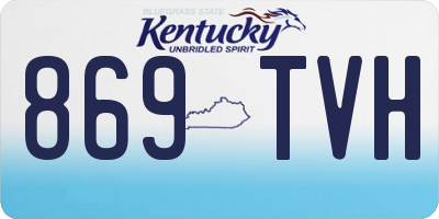 KY license plate 869TVH