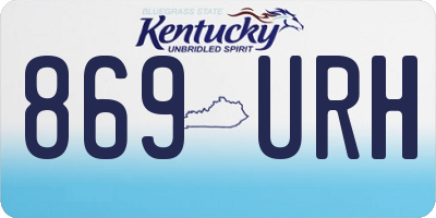 KY license plate 869URH