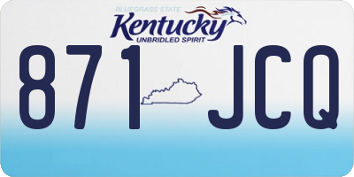 KY license plate 871JCQ