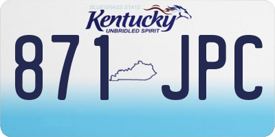 KY license plate 871JPC