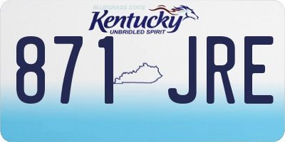KY license plate 871JRE