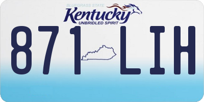 KY license plate 871LIH