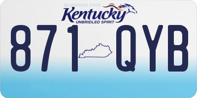 KY license plate 871QYB
