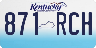 KY license plate 871RCH