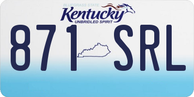 KY license plate 871SRL