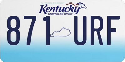 KY license plate 871URF