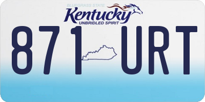 KY license plate 871URT
