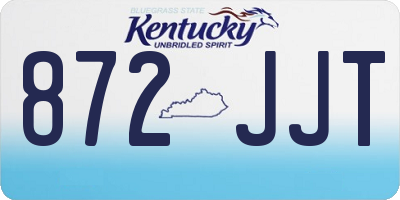KY license plate 872JJT