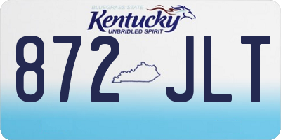 KY license plate 872JLT