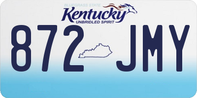 KY license plate 872JMY