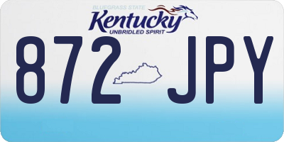 KY license plate 872JPY