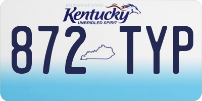 KY license plate 872TYP