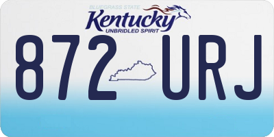 KY license plate 872URJ