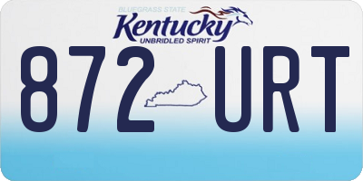KY license plate 872URT