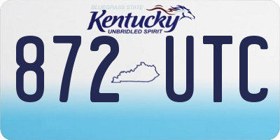 KY license plate 872UTC