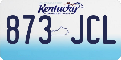 KY license plate 873JCL