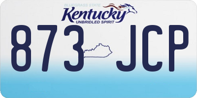 KY license plate 873JCP