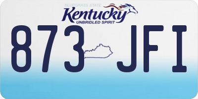 KY license plate 873JFI
