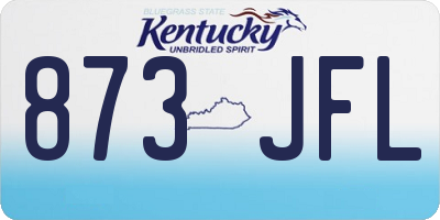 KY license plate 873JFL