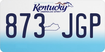 KY license plate 873JGP