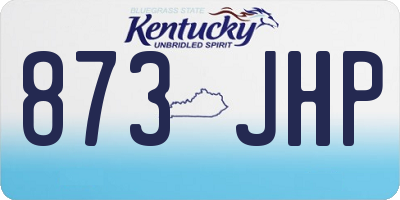 KY license plate 873JHP